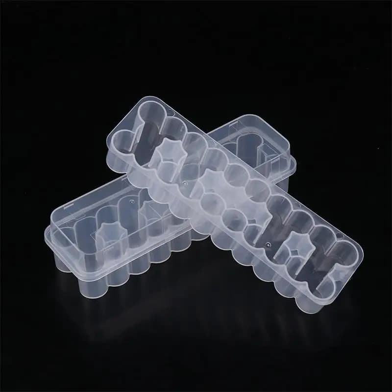 1/3Pcs 24 Slots 3ML Vial Storage Case Stackable Plastic Microtube Storage Box Clear Freezer Tube Box Refrigerator Organizer