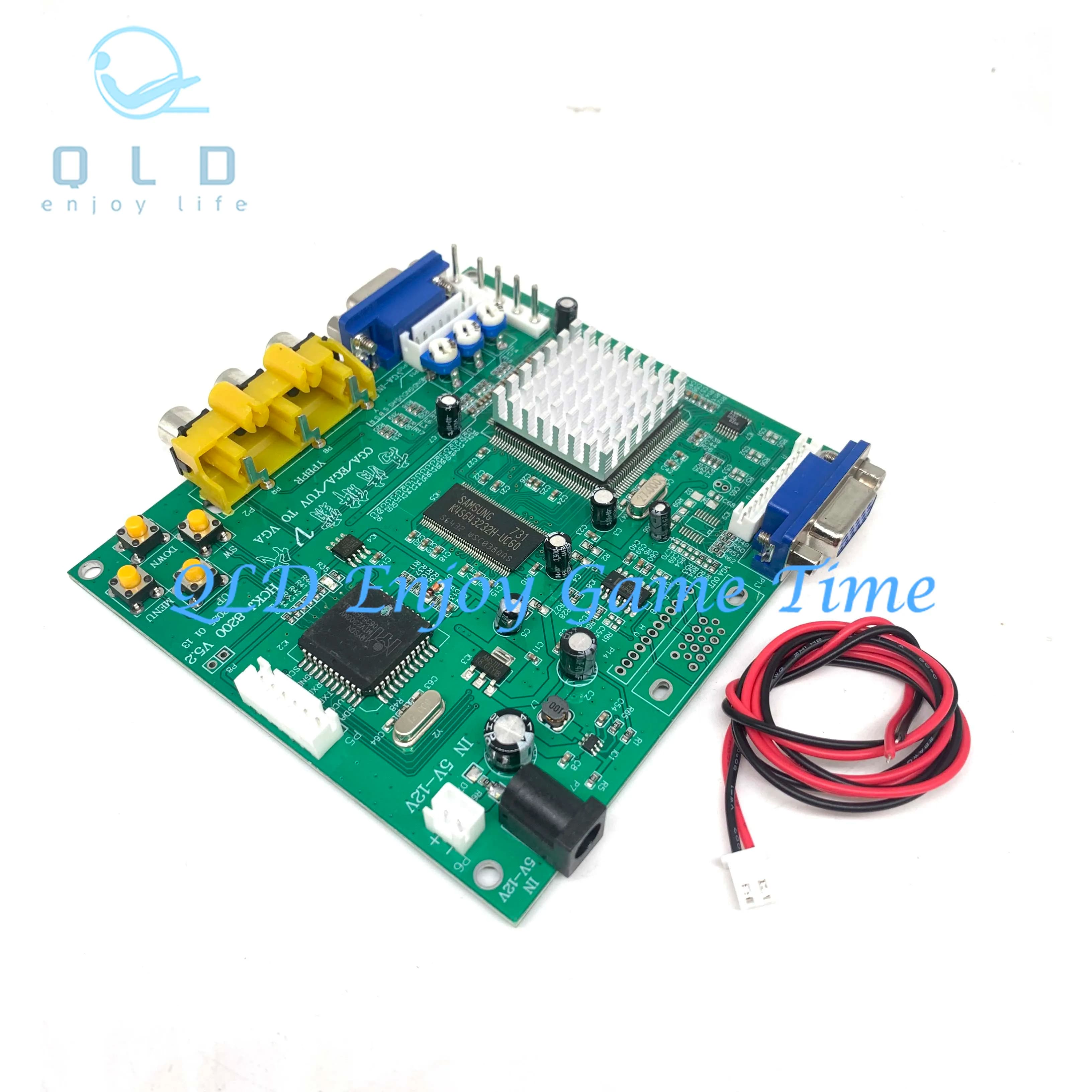 Scheda adattatore convertitore video HD da gioco arcade RGB/CGA/EGA/YUV a VGA GBS-8200