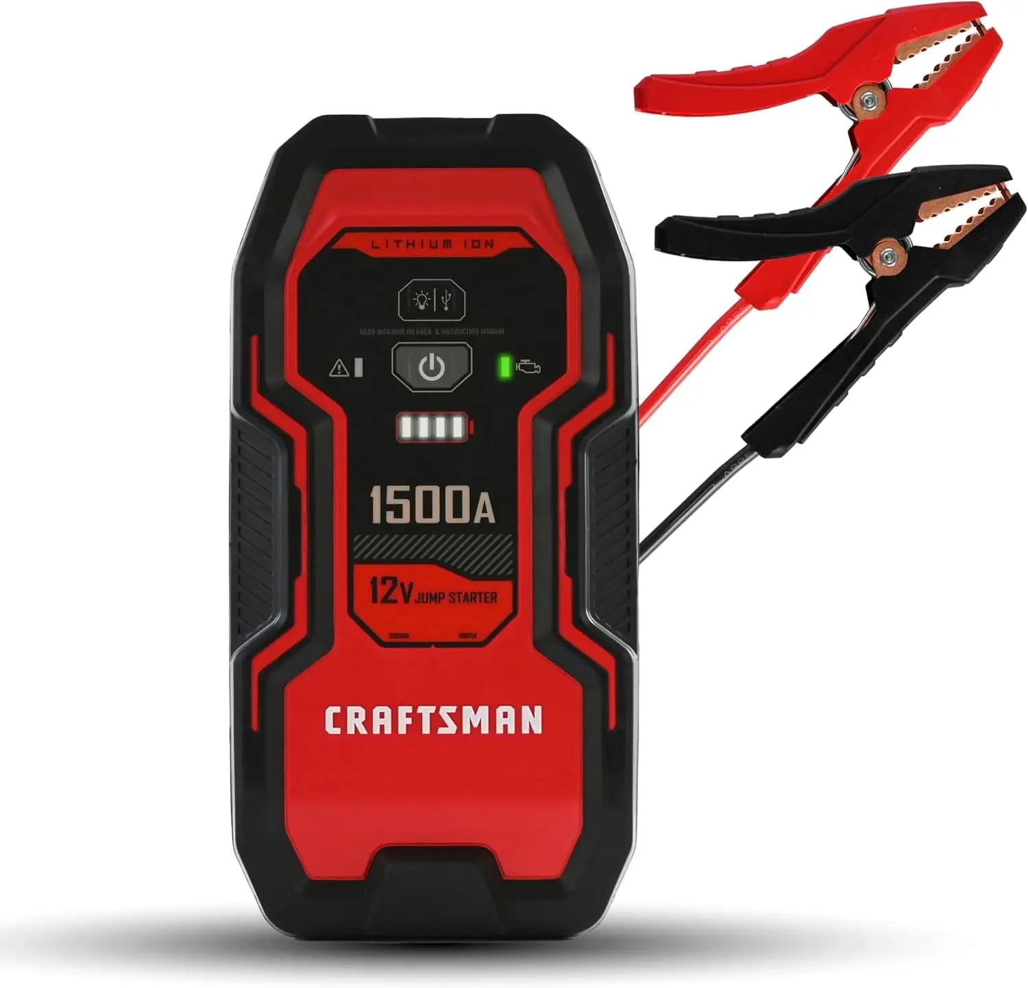 Avviatore di Emergenza e Power Bank 1500A, 3-in-1 per Auto, Camion, SUV, Nautica