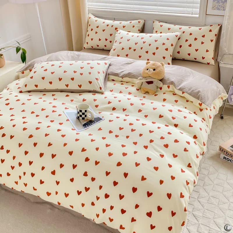 3-piece printed duvet covers, bedding including (1 duvet cover +2 pillowcases) without cores, comfortable，Suitable for all