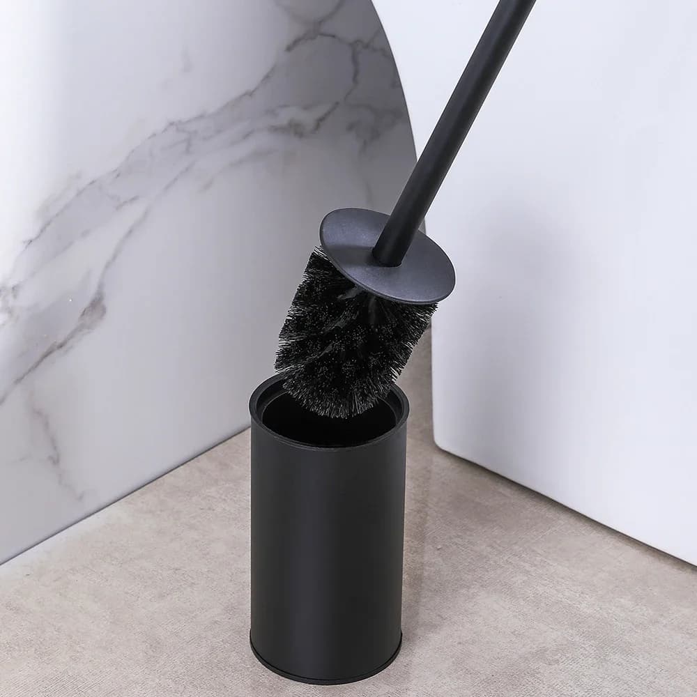 Set portaspazzole per WC Design con supporto per pulizia profonda sotto il bordo Lavapavimenti compatto nascosto per accessori da bagno moderni per camper