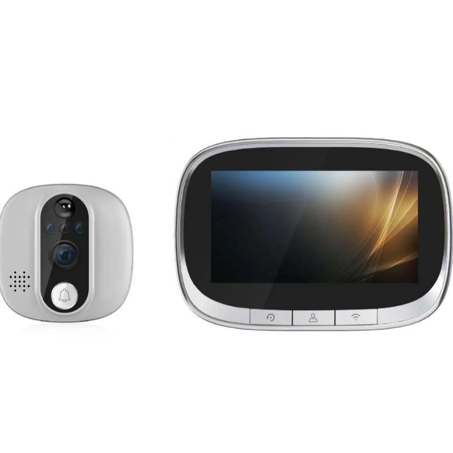 2-megapixel Home Smart WiFi Peephole, Smart Wireless Video Doorbell, Mobile Remote Intercom