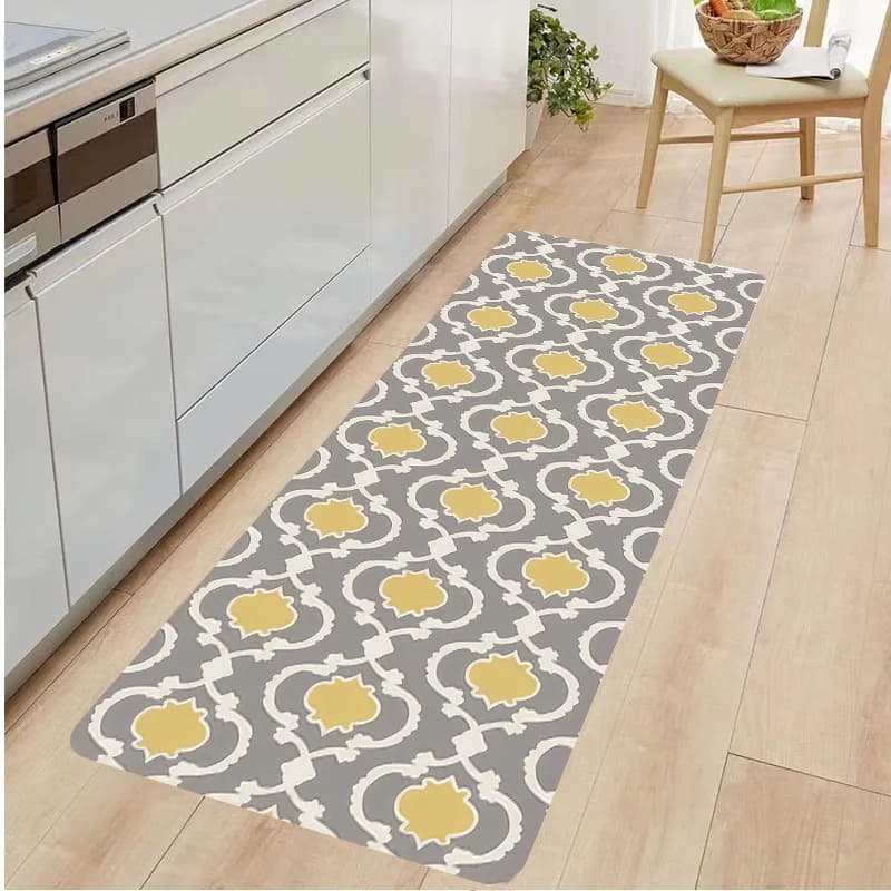 VIKAMA kitchen mats - Anti-slip crystal fiber mat, oil-resistant, waterproof, durable and anti-slip for home decoration
