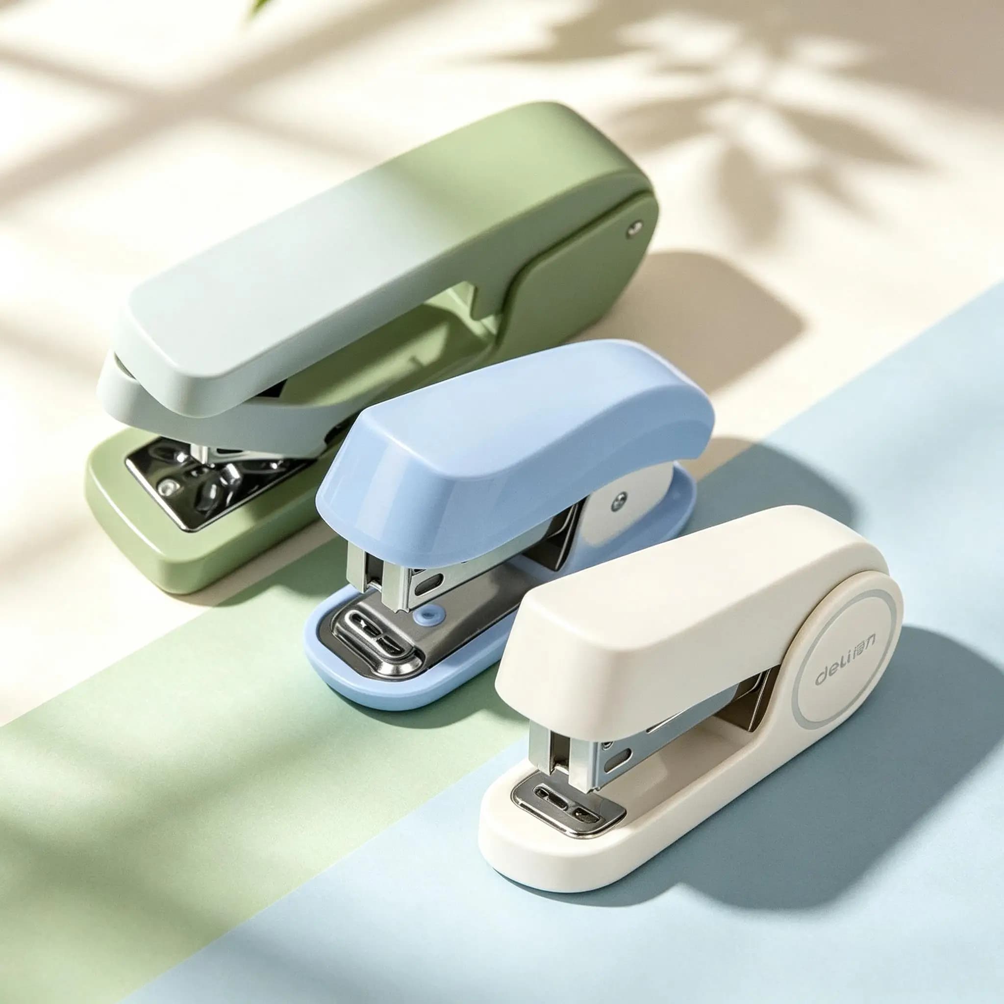1Pc 360° Rotating Stapler & Portable Stapler Uses 24/6 & No.10 Staples Durable Combo Kit for Office School Home Use