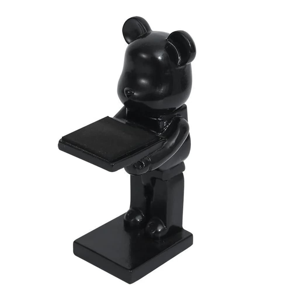 Multicolor Cartoon Bear Watch Holder Resin Figurine Display Stand Wireless Charger Support Crafts for For Apple Watch
