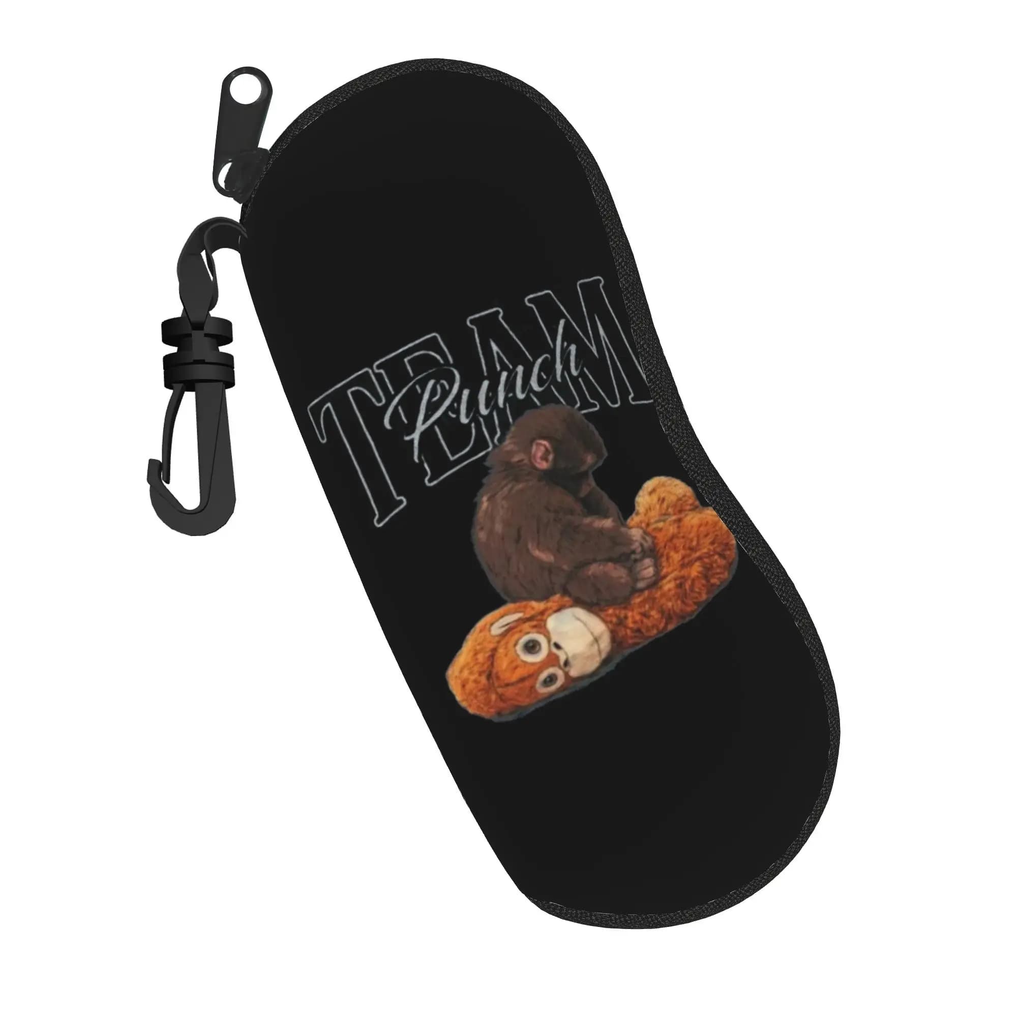 Men's and Women's Glasses Case with Graphics Monkey Punch, Comfortable Box for Glasses, Small Glass Container