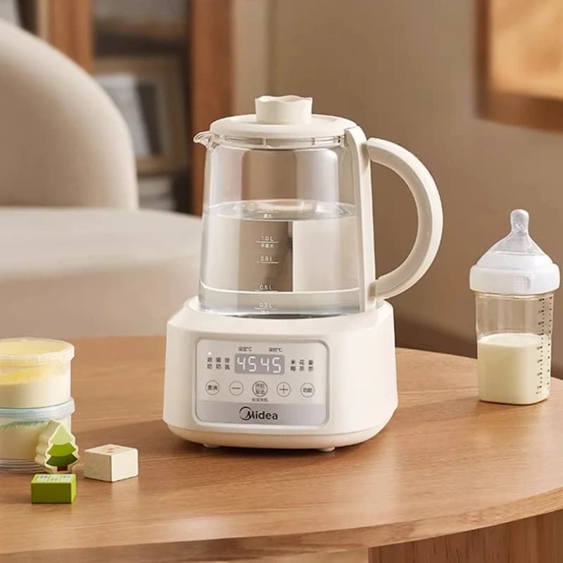 Children's milk preparation kettle - Multifunctional electric glass kettle, thermostatic milk mixer with 1 °C Precise control
