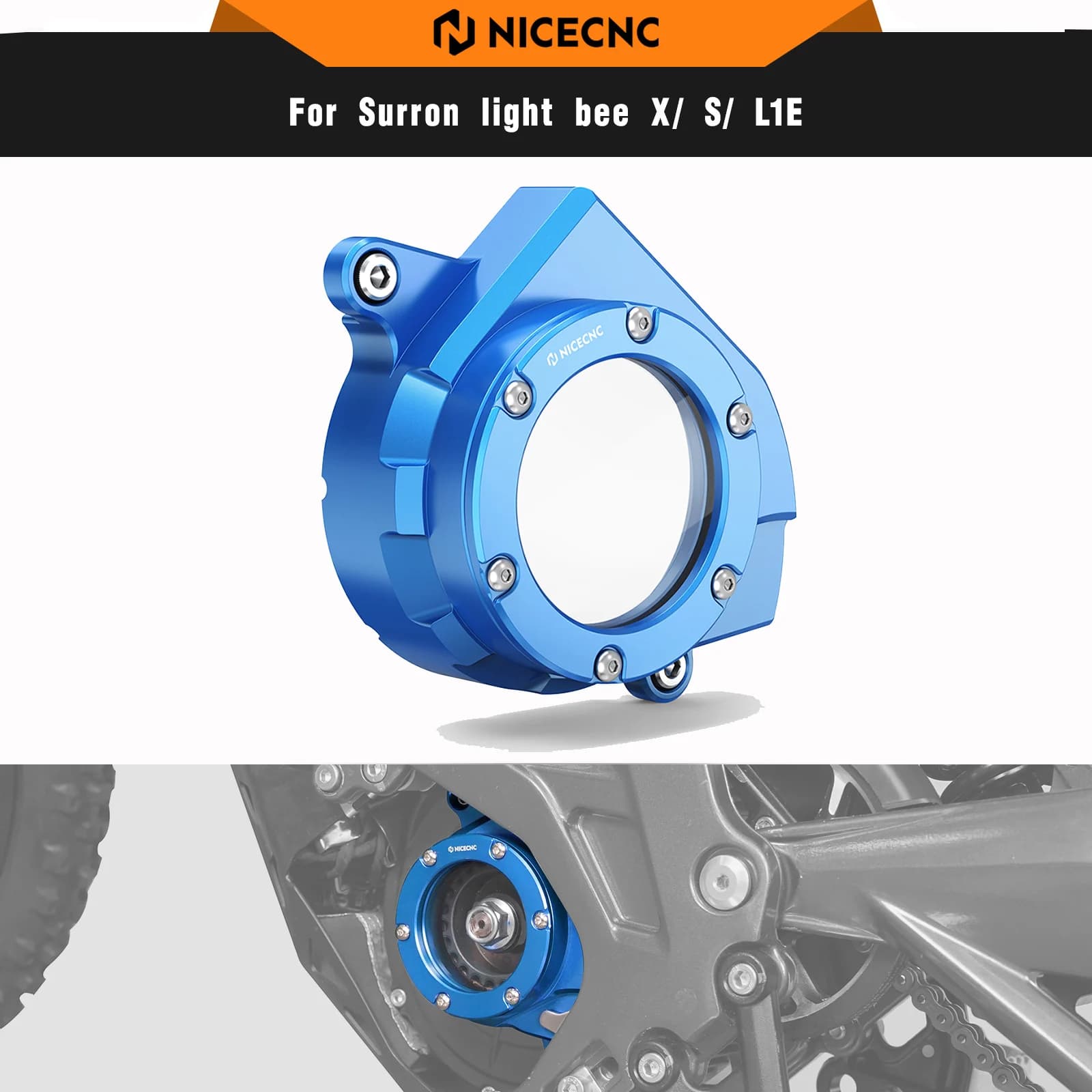 NICECNC Motore Puleggia Della Cinghia Della Copertura Della Protezione Per Surron light bee X light bee S light bee L1E Segway X160 X260 Sur-ron Accessori