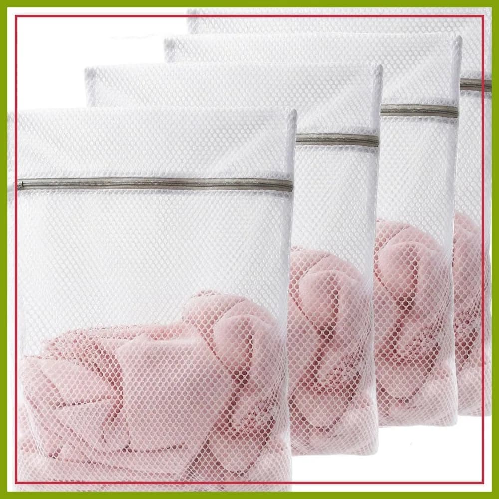 Set di 4 Sacchetti in Rete per Bucato, 12x16 Pollici per Lavaggio Delicato
