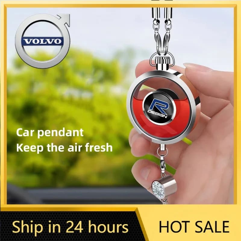Copri Volante con Profumo per Auto e Ciondolo in Cristallo, Accessori Decorativi per Volvo XC60 S60 V40 V50 V60 S80 S40 C30 AWD C70 S40 S60 S8