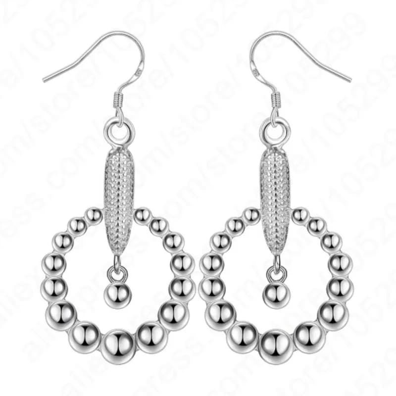 Orecchini Pendenti alla Moda in Argento Sterling 925 Stile Europeo, Prezzo all'Ingrosso, Gioielli da Donna