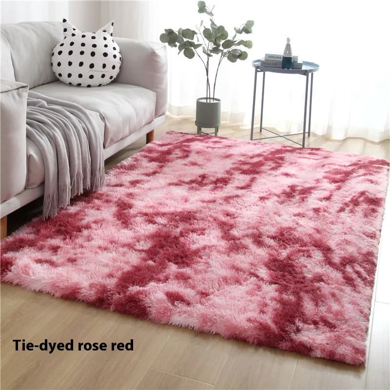 VIKAMA Light Luxury Modern Carpet in Silk and Anti-slip Wool, Living Room Mat, Bedroom Mat, Yoga Mat, Plush Mat