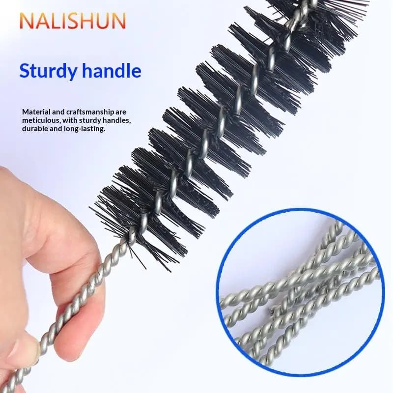 New 5pcs Car Air Door Carbon Deposit Cleaning Brush Stainless Steel Engine Air Inlet Combustion Chamber Cylinder Brushes Tools
