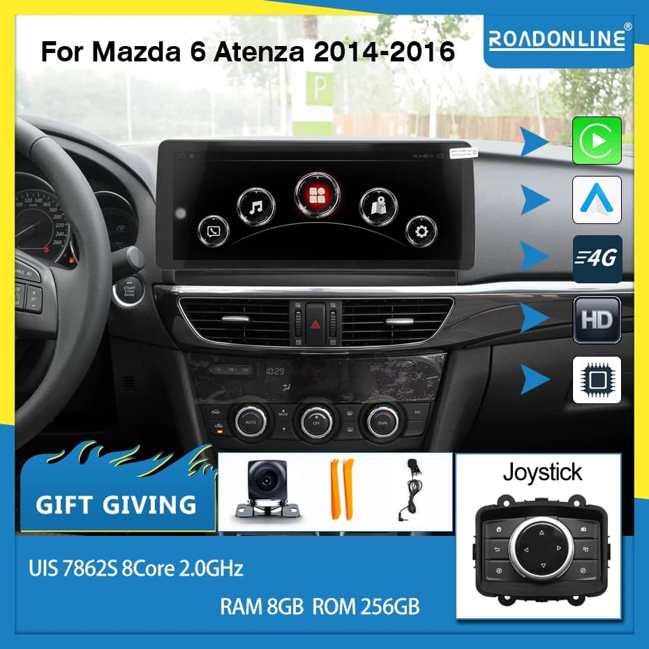 COHO Per Mazda 6 Atenza 2014-2016 12.3 schermo Android 13 Octa Core 1920*720 12.3 Pollici Auto Stereo Multimidia 1Din Autoradio