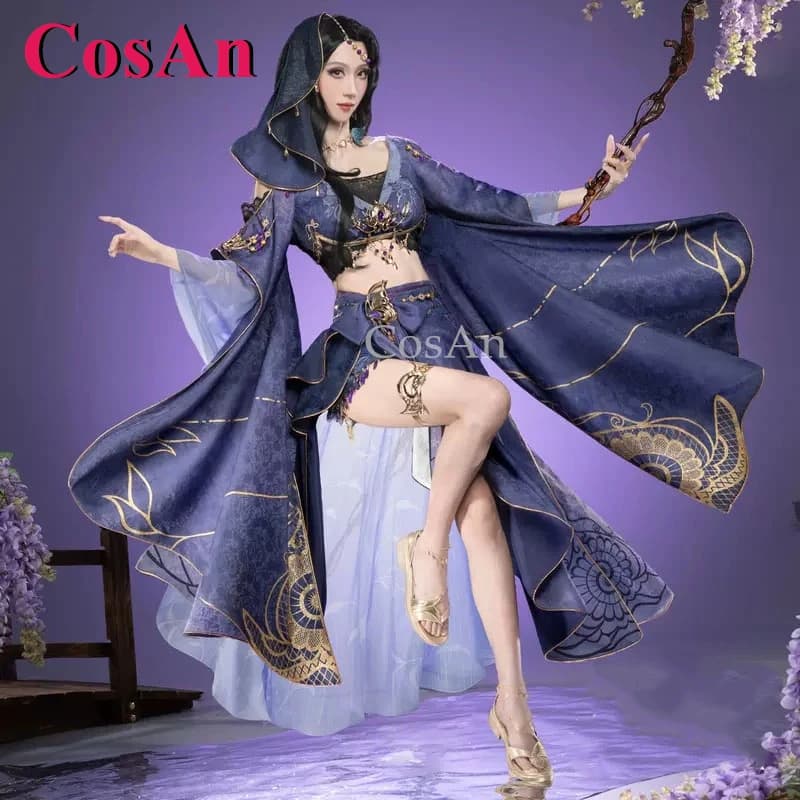 Costumi Cosplay CosAn Hot Game NiShuiHan Jiu Ling, Elegante Abito Uniforme per Donna, Abbigliamento per Feste e Giochi di Ruolo, Taglie S-XL