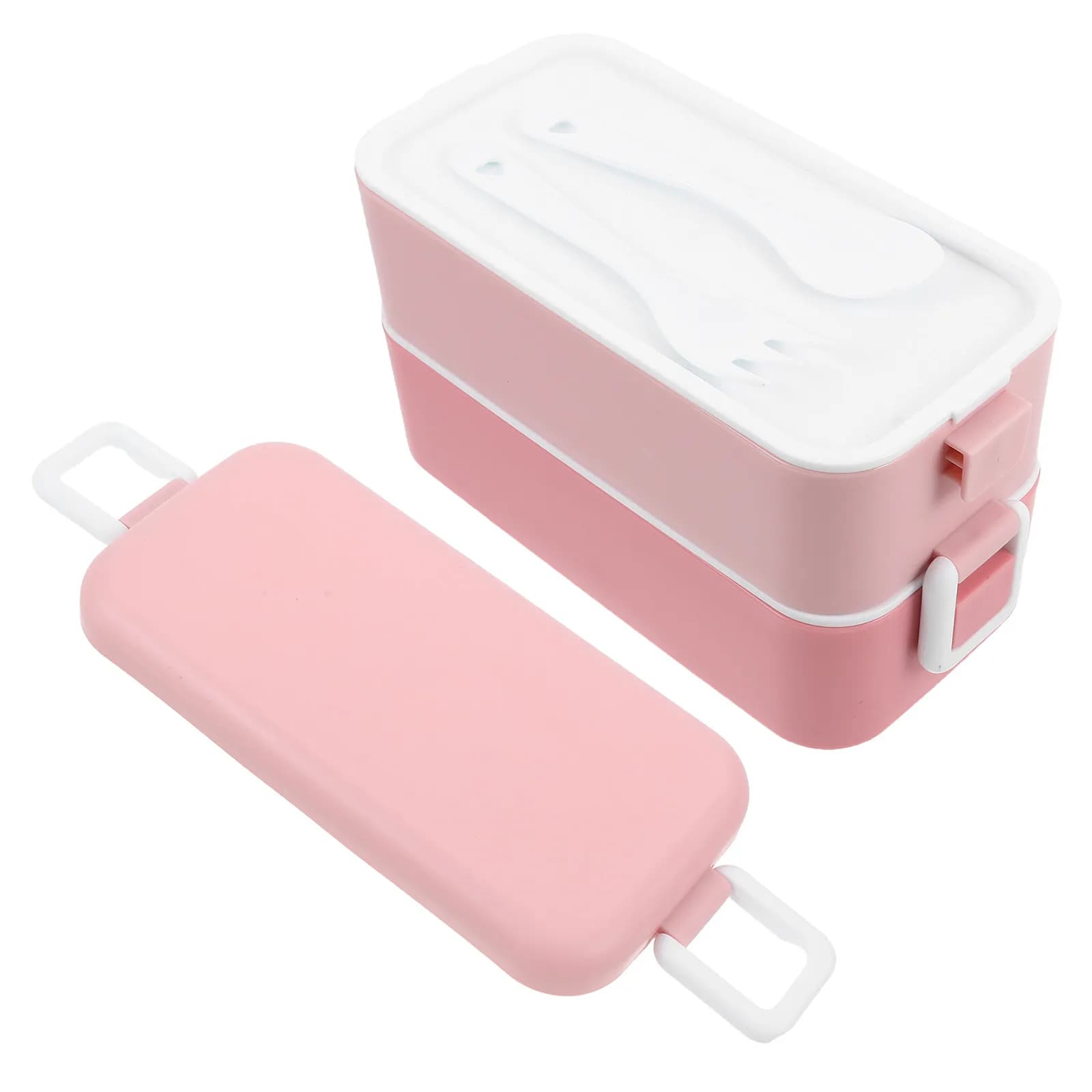 Contenitore Bento 800ml Impilabile, Ermetico e Adatto al Microonde per Preparazione Pasti, Viaggi, Pranzo per Adulti, Contenitori Portatili per Insalata