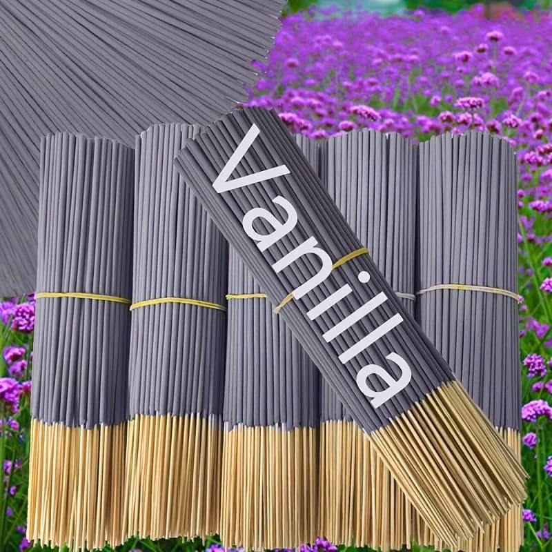 Bastoncini aromatici con oli essenziali profumati alla vaniglia, 11/51/101/151P, 22,0 cm - Profumo di legno naturale di lunga durata, adatto per yoga, meditazione, rilassamento e ausilio per dormire - Perfetto per l'arredamento, hotel e spas