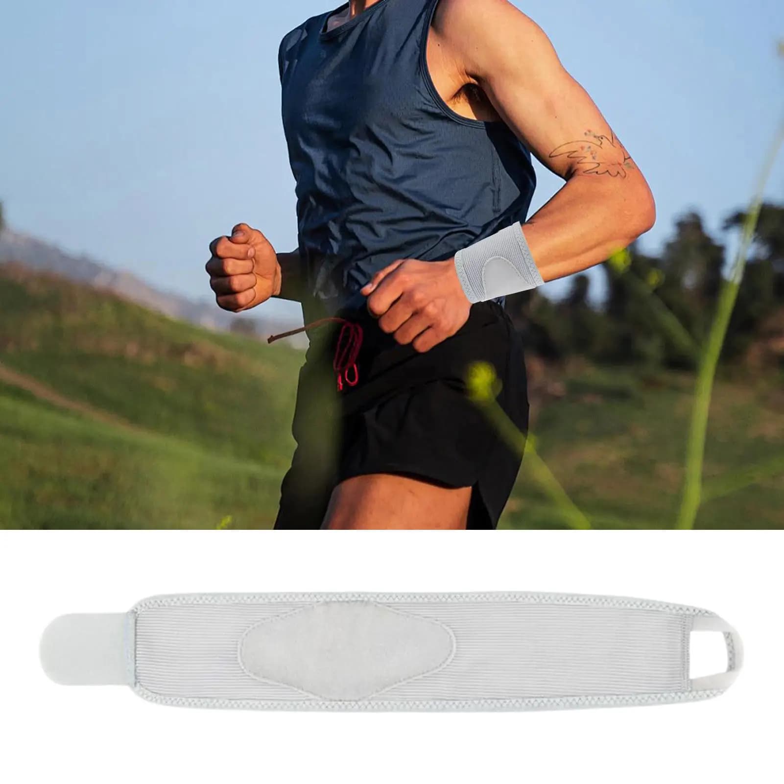 Tutore per polso a compressione Supporto per polso sportivo a compressione Stabilizzatore per tutore per mano Supporto confortevole per palestra Tennis Golf