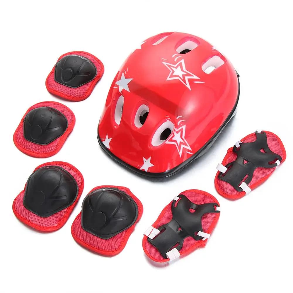 Protective Equipment Bike Safety Boys and Girls Children For Skaters Cycling Ginocchio Elbow Set Kids Helmet Set Kids Protective Equipment Set