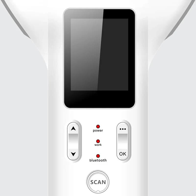 Lettore RFID UHF portatile Dispositivo di raccolta dati per scanner di codici a barre Bluetooth R2 per smartphone o tablet