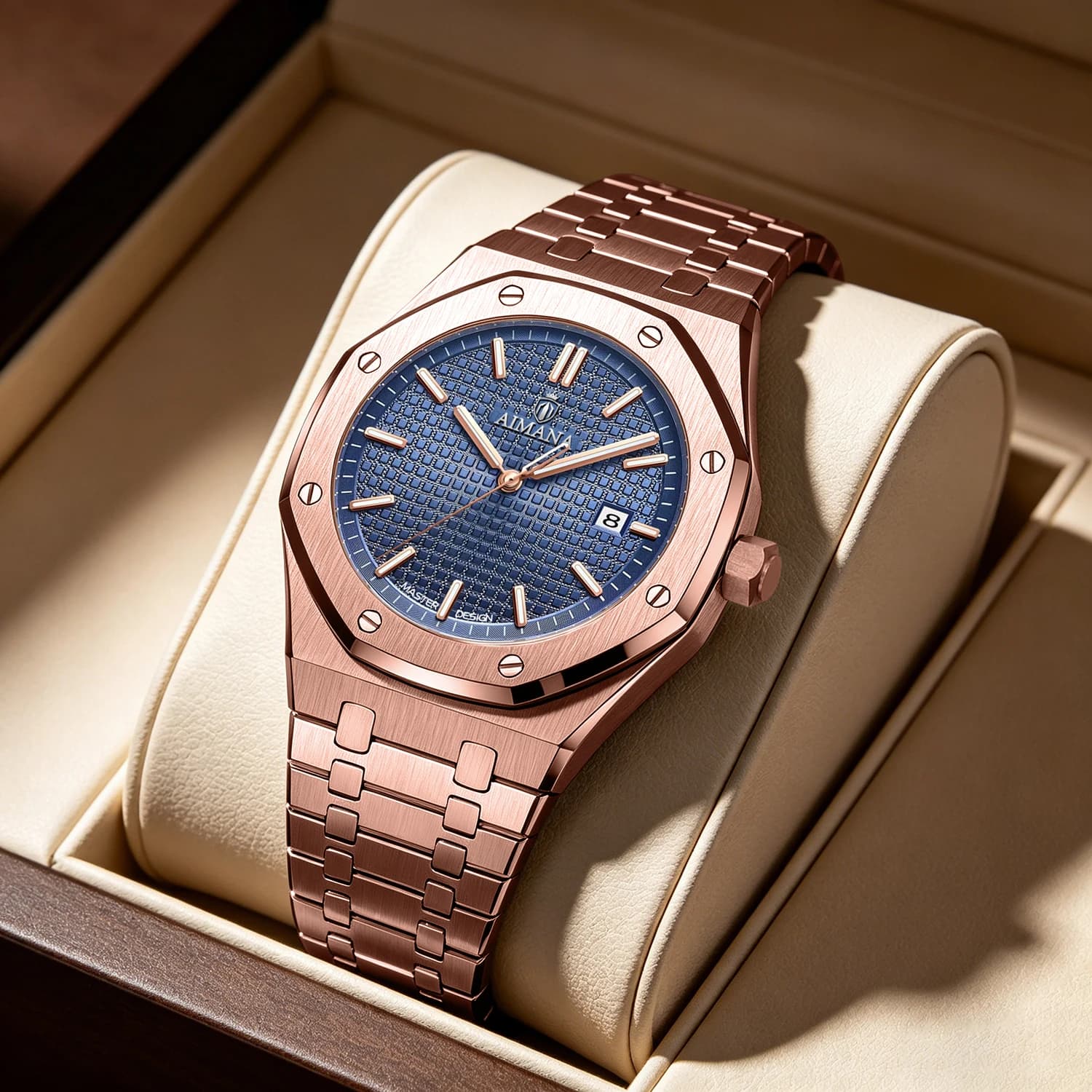 Orologio da uomo AIMANA di lusso, nuovo modello 2026, al quarzo, impermeabile, luminoso, con datario, cinturino in acciaio inossidabile, stile business casual
