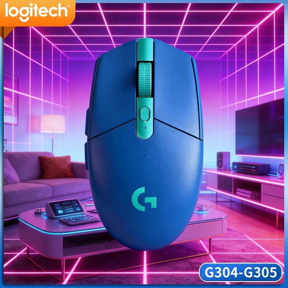 LIGHTSPEED Gaming Mouse Logitech G305 Wireless, 12000 DPI HERO, 6 Custom Buttons, 250Hr Battery, 99G, PC Mac Laptop