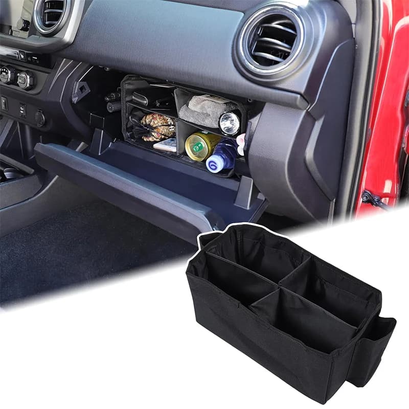 Organizzatore per Bracciolo Auto per Toyota Tacoma 2016-2023, Borsa Portaoggetti per Conducente e Passeggero, Accessori Auto
