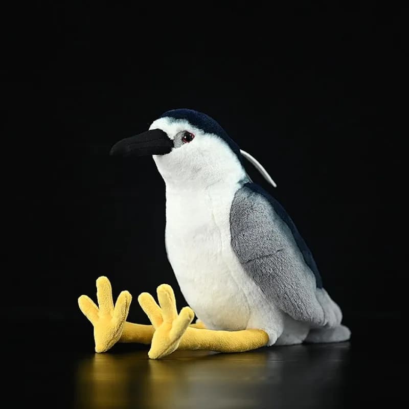 Peluche Originale ZWY di Fenicottero Notturno Realistico, Figurina di Uccello Realistica, Regalo da Collezione per Decorazione Casa e Amanti della Natura