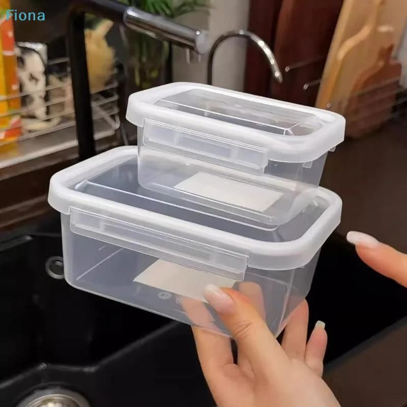 ✔ Contenitori Ermetici Trasparenti per Alimenti, Scatole Impilabili in Plastica con Coperchi per Preparazione Pasti, Cucina, Frigorifero, Dispensa