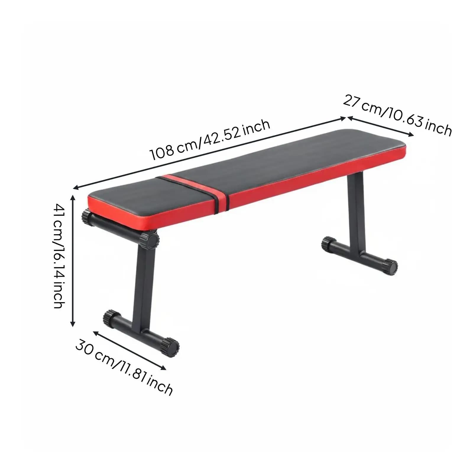Foldable Dumbbell Bench Widened Seat Adjustable Bench Thick Padding for Home Gym