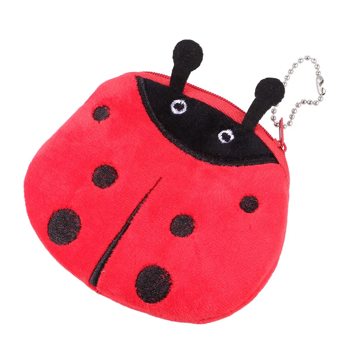 3Pcs Ladybug Change Coin Purse Small Zipper Wallet Girls Tiny Key Bag Cute Portable Pouch Coin Purse Small Wallet