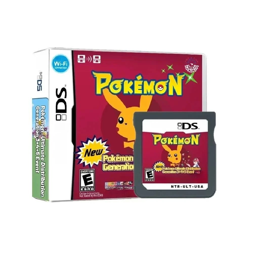 Cartucce di Gioco NDS Nuove Pokémon Ultimate Distribution Generazione 3+4+5 Carte Eventuali per Videogiochi