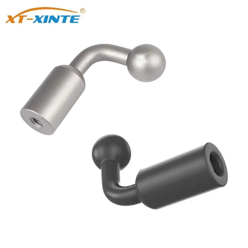 Adattatore per testa a sfera da 17 mm in lega di alluminio a supporto per convertitore con foro per vite da 1/4 per supporto per tablet per telefono con impugnatura per selfie treppiede