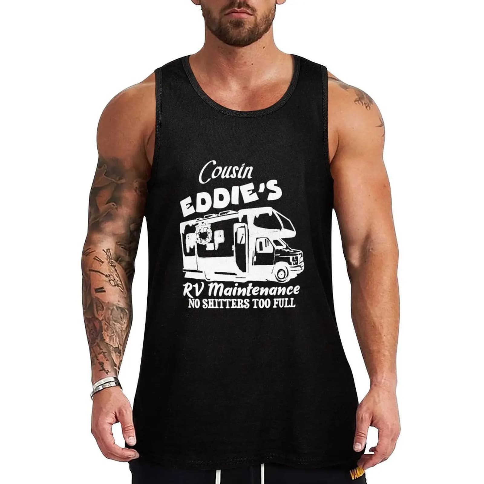 T-shirt Cousin Eddie Christmas Vacation, canotta casual ampia, canotta estiva senza maniche, da indossare tutti i giorni