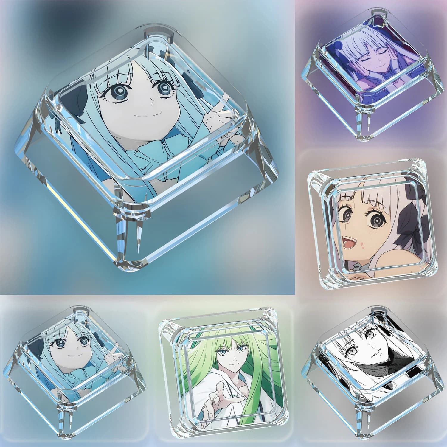 Keycaps Meccanici Personalizzati Fai-da-Te a Tema Cartoon Fate Strange, per Tastiera Meccanica Cross-Axis, Regalo e Giocattolo per PC