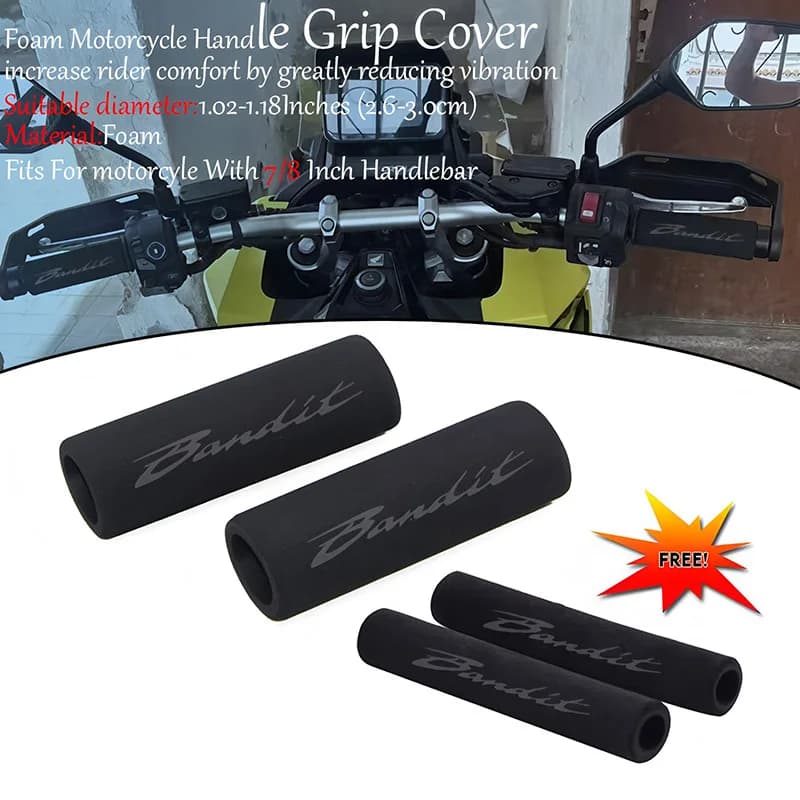 Per Bandit 1200 1250/S/F 250 400 650 GSF650 GSX1250 GSX1400 Moto Anti Vibrazione Manubrio Schiuma Comfort Slip Over