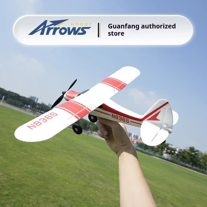 Blue Arrow 500mm PA-18 Introduction Fixed-wing Model Electric Remote Control Toy Small Aircraft Family Companion Model