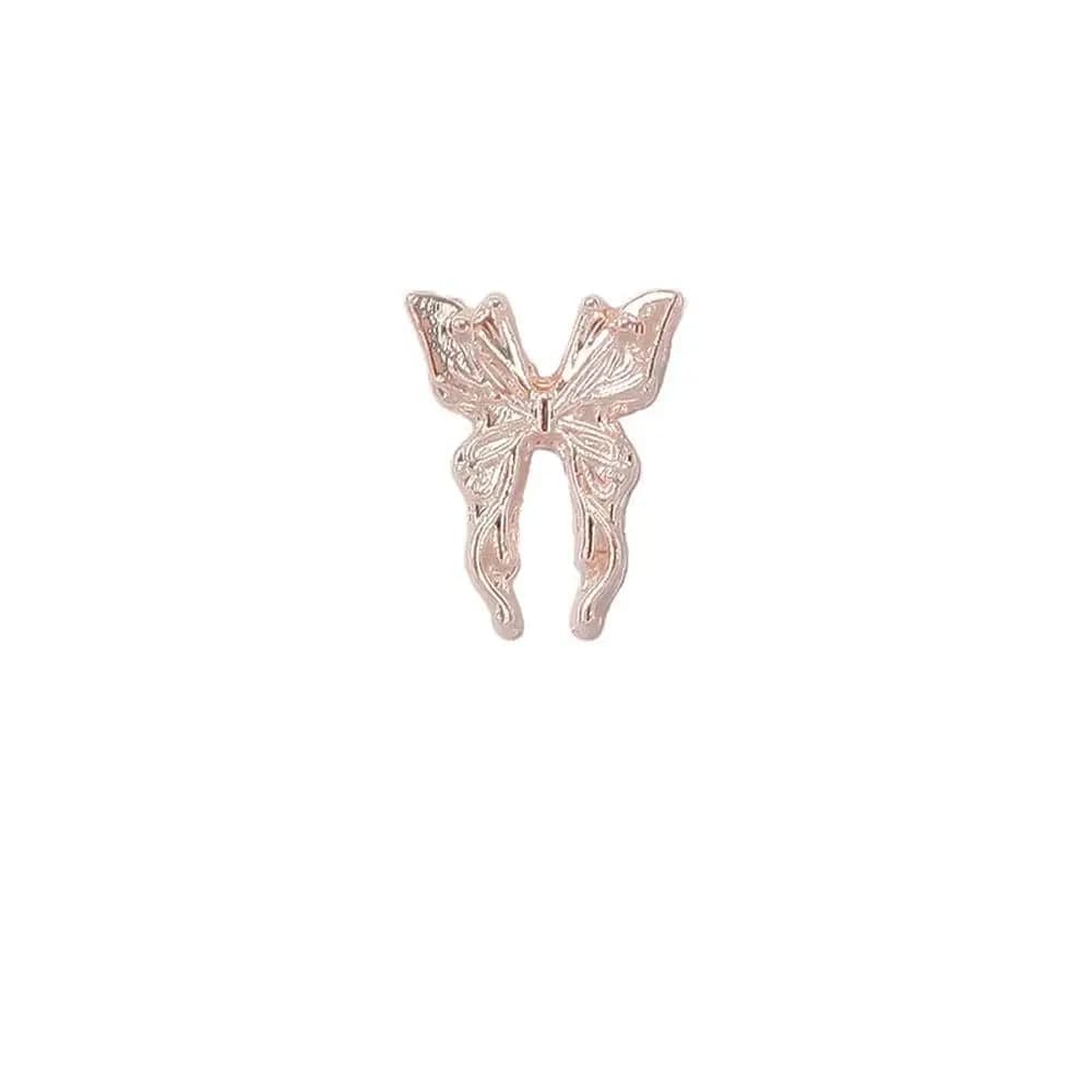 10 Pezzi/Set Decorazioni per Unghie Fai da Te, Ornamenti in Lega a Forma di Stella, Accessori per Unghie, Strass per Unghie, Accessori per Unghie a Forma di Farfalla in Lega