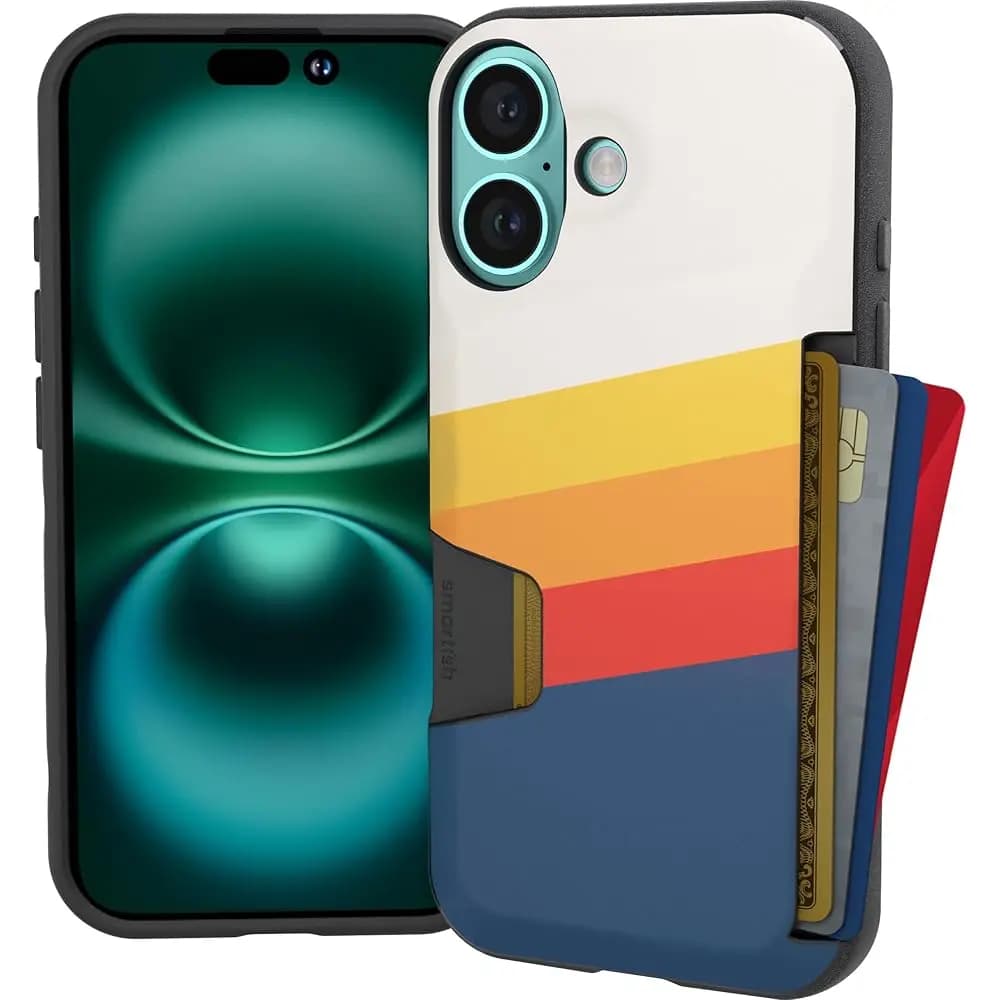 Custodia a Portafoglio per iPhone 16 Pro - Wallet Slayer Vol. 1 [Sottile + Protettivo] Porta carte di credito - Testato contro le cadute, contiene 4 carte nascoste