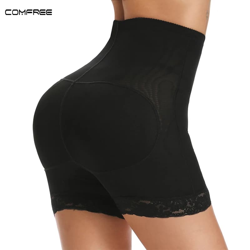 Women Butt Lifter Shapewear Padded Underwear Hip Enhancer Shorts False Booty Shorts Branch Shorts Waist High Waist Trainer Body Shaper