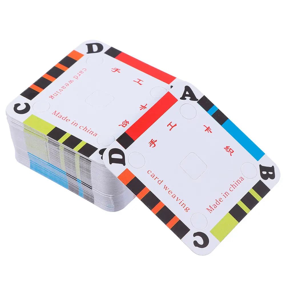 150Pcs Weaving Cards Tablet Sturdy Paper Loom Cards for Loom DIY Weaving Craft Supplies Smooth Easy Handling Long Life Use