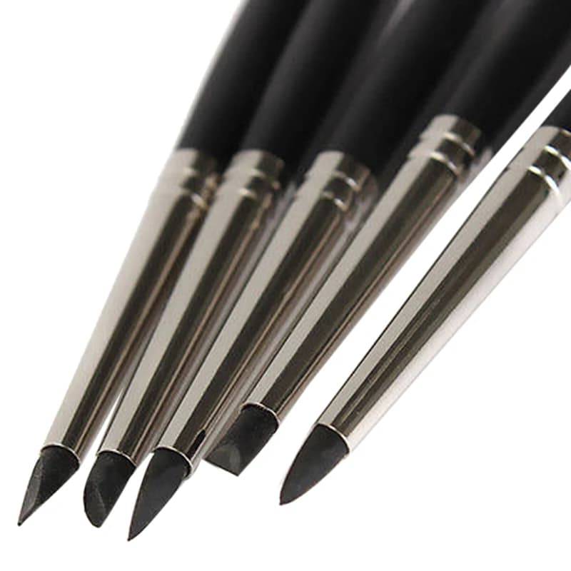 5 pz/set Nail Art Ceramica Strumenti di Argilla Intaglio Scultura Strumenti di Scultura Oli Torta Incisione Gomma Mestiere Penna Pennello Argilla