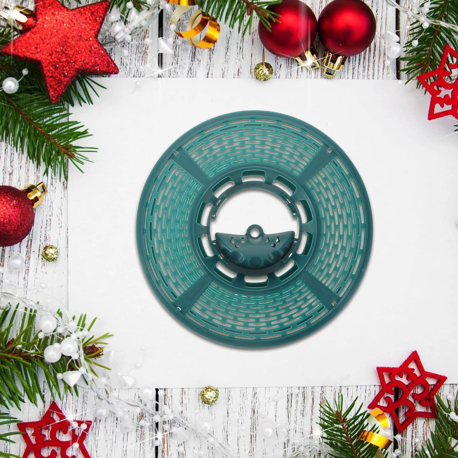 2 Pezzi Avvolgicavo in Plastica per Luci Natalizie, Organizzatore per Gestione Cavi e Prolunghe per Illuminazioni Festive