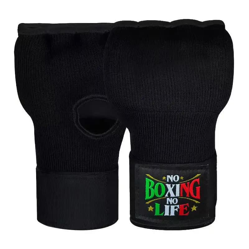 1 Pair Half-Finger Boxing Gloves Fitness Boxing MMA Muay Thai Sanda Training Quick-Wrap Hand Wraps Boxing Training Accessories