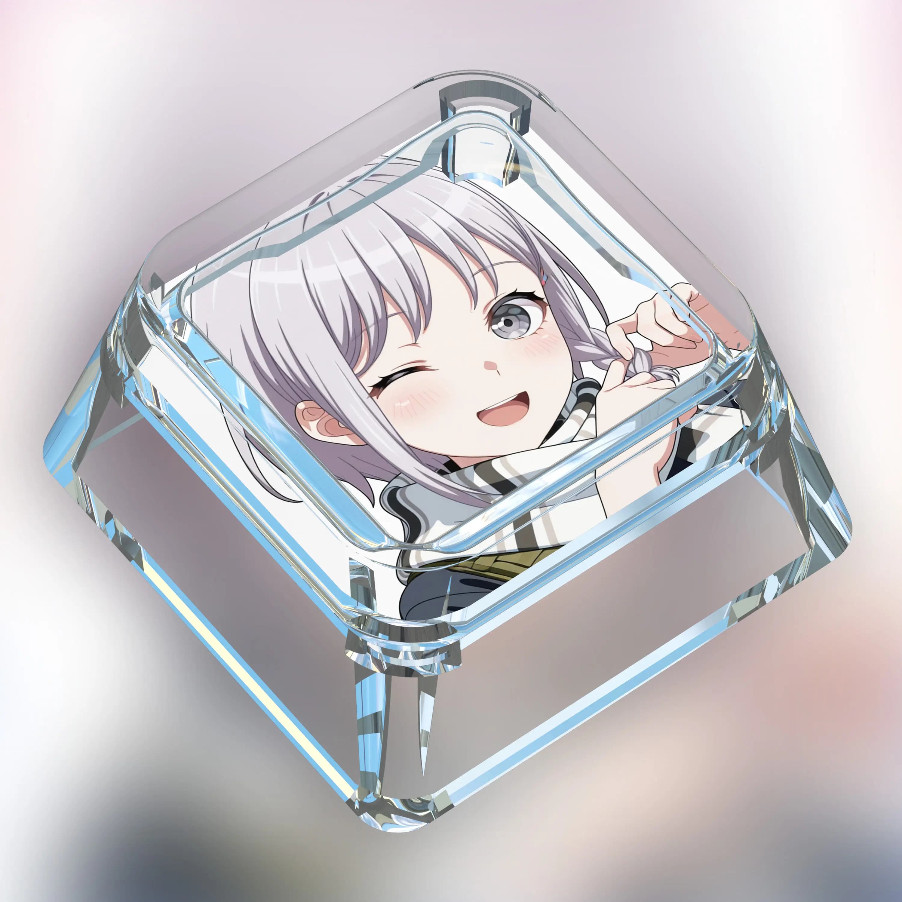 Diy Self Made Mygo Rana Kaname Mechanical Keyboard Keycaps Cross-Axis Mechanical Keyboard Pc Personalized Keycaps Gift Toy