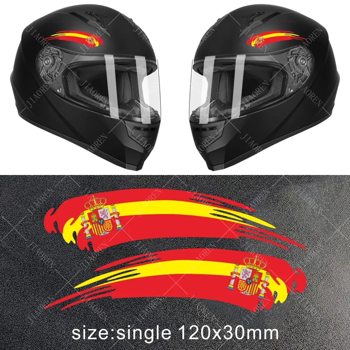 Reflective Motorcycle Stickers with Logo National Flag, Decalcomanie for Helmet, Tank, Bike, Auto for Yamaha Honda Suzuki Kawasaki KTM BMW Ducati