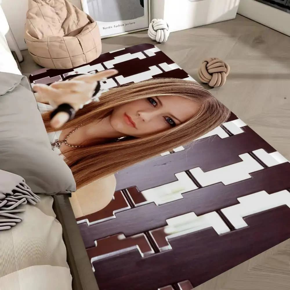 A-Avril Best L-Lavigne Anti-slip Floor Mat for Living, Sofa, Chairs, Kitchen and Entrance