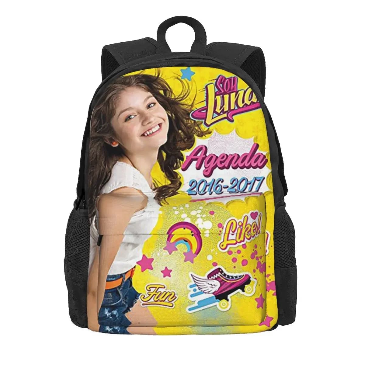 Agenda 2016-2017 Soy Luna Backpack Daypack Large Capacity Boys Girls BookBag School Bag Shoulder Bags for Men Women