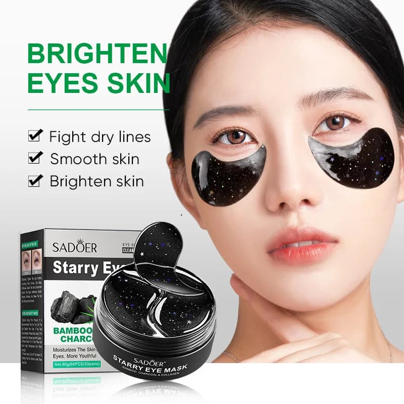 60 pcs SADOER Eye mask for starry collagen Anti eyewear Remove Eye Bags Anti-aging Rugs Hydrating Eye Patch Skin Care