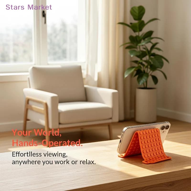 New Freely Shaping Silicone Phone Holder Foldable Portable Bendable Multi Angle Adjustable Universal Desktop Phone Stand